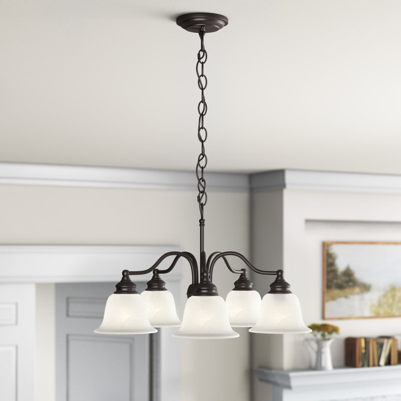Lustre traditionnel / classique à 5 lumières Becky, Bronze