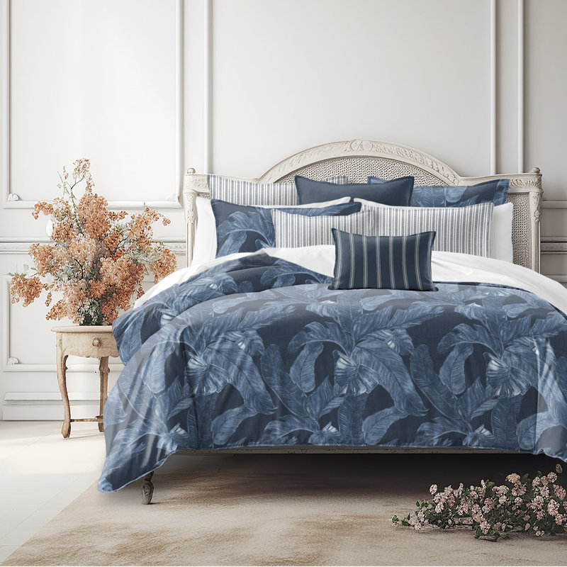 Palomino Denim Cotton Duvet Cover Set, California King Duvet Cover + 7 Additional Pieces