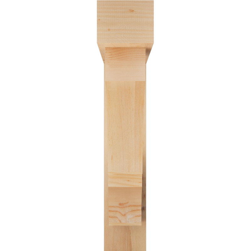 Support de bloc Balboa avec entretoise décalée, 42 x 42, Sapin Douglas de l 8 po (scié brut)