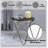Black Glass Top Round Table