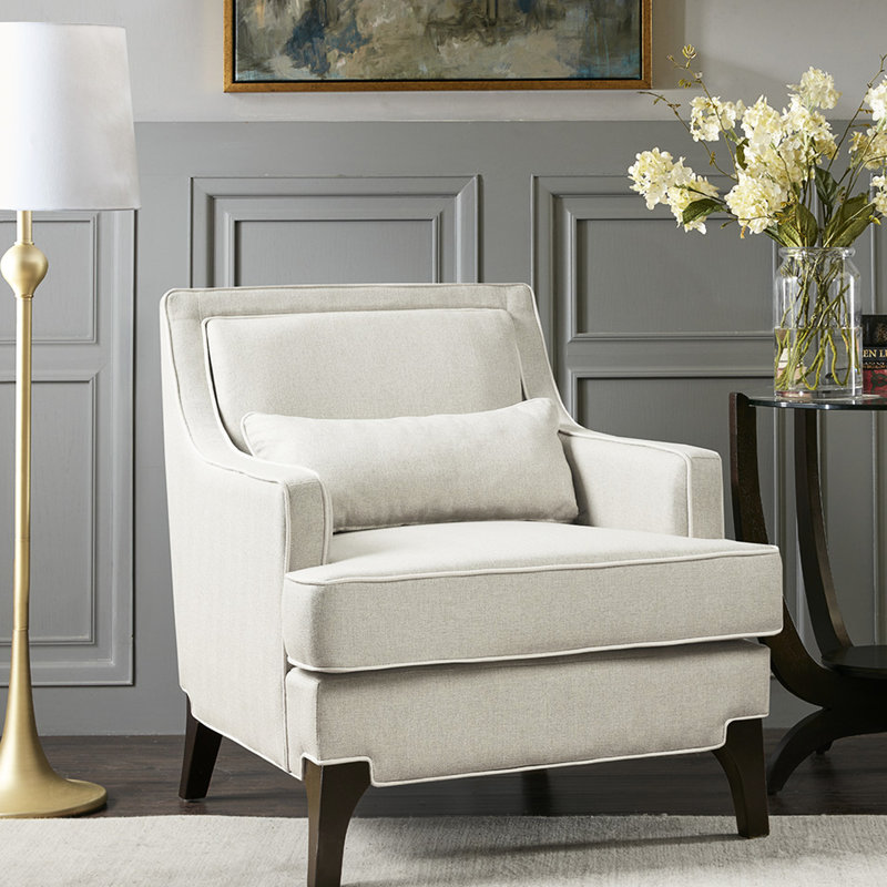 Fauteuil rembourré, dossier, rembourrage en mousse, détails du matériau du fauteuil avec coussin amovible, poids du colis
