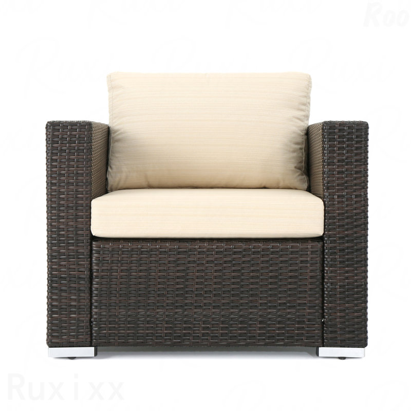 Patio Club Chair Mbrn + Alu, Dark Brown