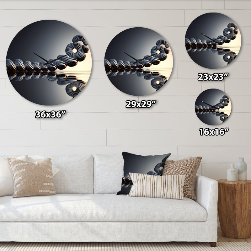 Horloge murale Quantum Entanglement Futuristic Bliss V, Petit