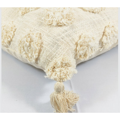 Cayci Tassels Cotton Pillow Cover