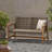 HAMPTON WOOD + WICKER LOVESEAT-704129544