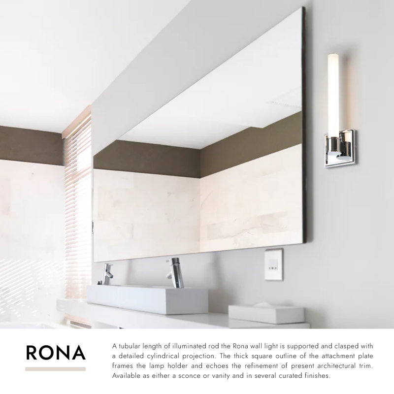 Rona LED Wallchiere, Brushed Nickel