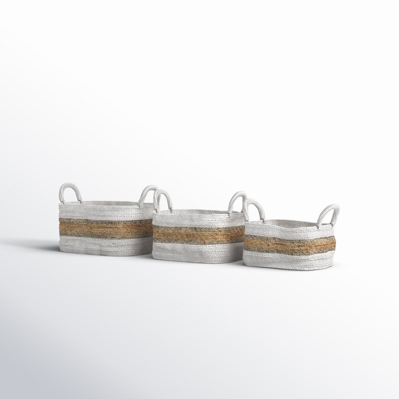 Ensemble de 3 paniers en polypropylène