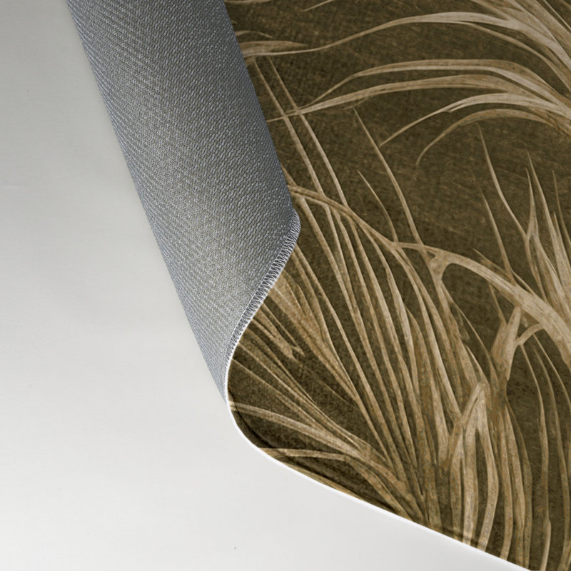 Tapis d'intérieur et d'extérieur brun Botanical, Rectangle 5 pi x 7 pi