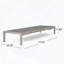 Chaise longue Cape Coral KD avec sièges en filet et roulettes-1024880237