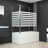 VidaXL Bathtub Shower Door Folding Bathtub Door Tub Enclosure Tempered Glass-82897189