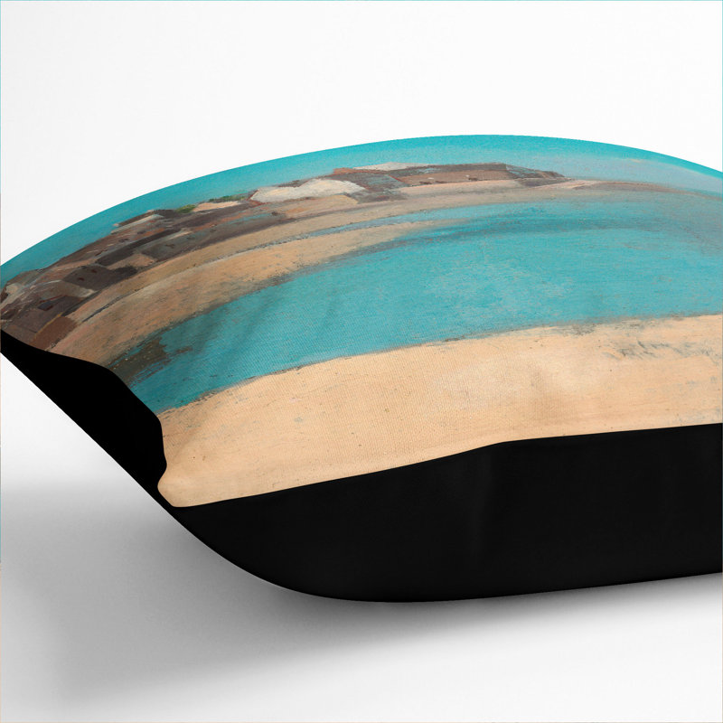 Village Scatter Cushion, Black, 40cm H x 40cm W x 15cm D