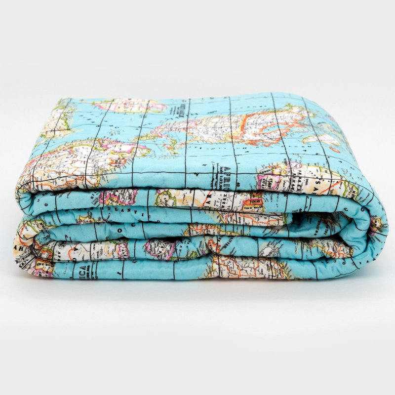 Huntley Polyester Abstract Bedspread with Pillow Shams