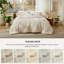 Ensemble d'édredon pour grand lit surdimensionné touffeté Boho - 3 pièces Beige Shabby Bedding-105490885-105490875