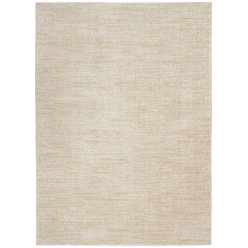 Nourison Essentials Ivory/Beige Indoor/Outdoor Area Rug, Rectangle 5' x 8'