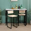 Ensemble de 2 tabourets de bar Honey