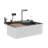 29.4'' W Drop-In Stainless Steel Kitchen Sink