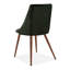 2 Kory Velvet Upholstered Dining Chair with Wood Effect Metal Legs-41099124-40855099