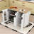 Corilla Farmhouse Rolling Wooden Kitchen Cart with Expandable Drop-Leaf and Internal Storage-141825118