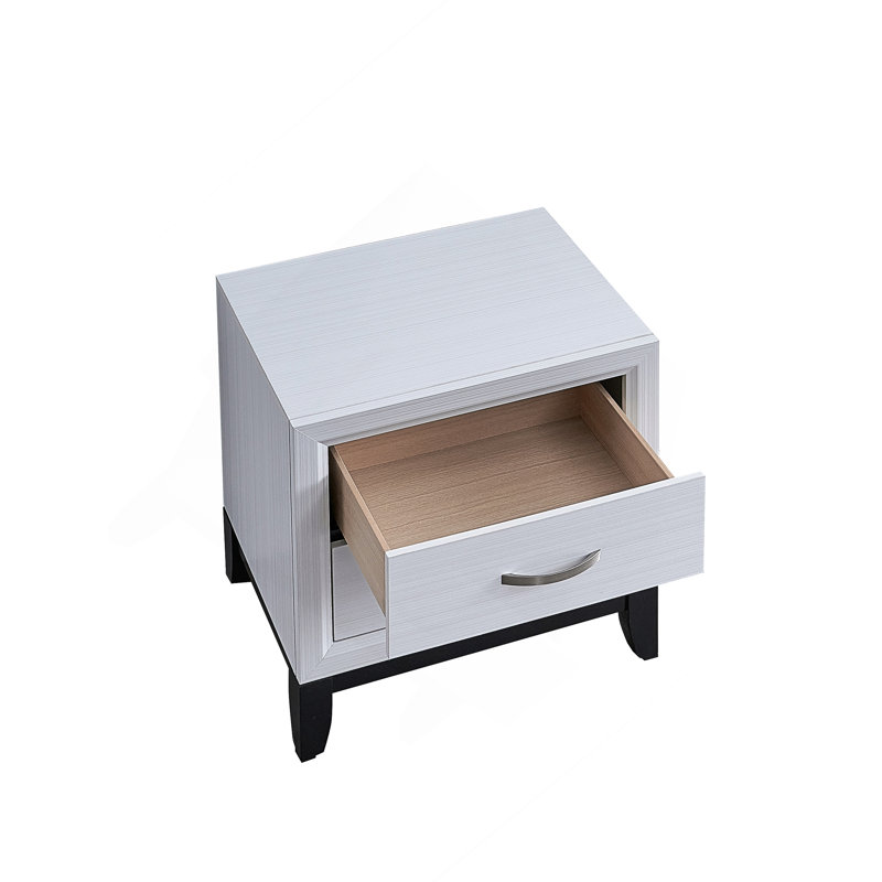 Table de chevet, blanc, Blanc
