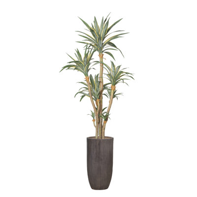 96.25'' Faux Agave Tree in Pot