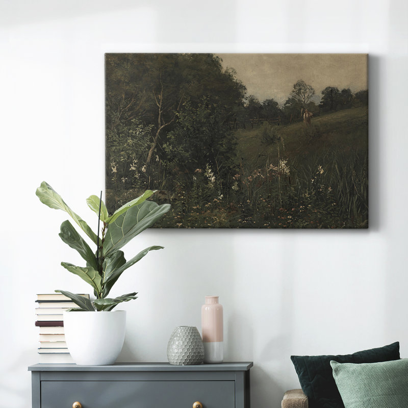 Paysage rétro - DLxx, H 13 po x l 19 po x P 1,5 po, Toile tendue