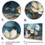 Orchidée bleue et blanche jardin de branches V - art mural floral abstrait-12892425-12892431