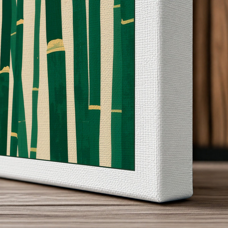 Bamboo Grove Botanical - Wrapped Canvas, 30x20 - 76.2 x 50.8 cm, White Border