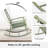 2 - Person Outdoor Rocking Wicker Conversation Set With Cushions-1908671994