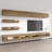 Lieberman 126" Modern Floating Wall Mounted Entertainment Center with 16-Color LED Lighting, High Gloss Finish-1651915041