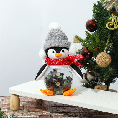 Décorations de Noël Figurines de poupées bonbons pingouins décorations de Noël