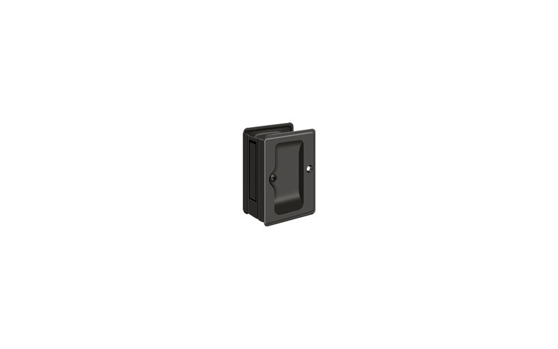 Brass Pocket Door Hardware, Oil-Rubber Bronze