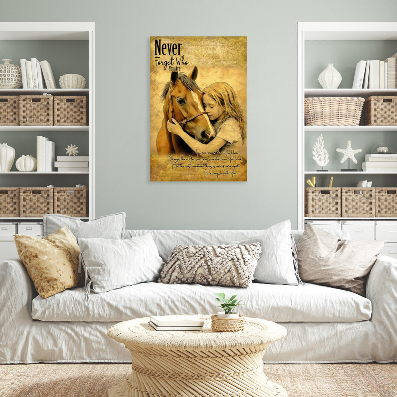 «Kwamayne Horse Never Forget Who You Are», impression sur toile, H 36 po x l 24 po x P 1,25 po