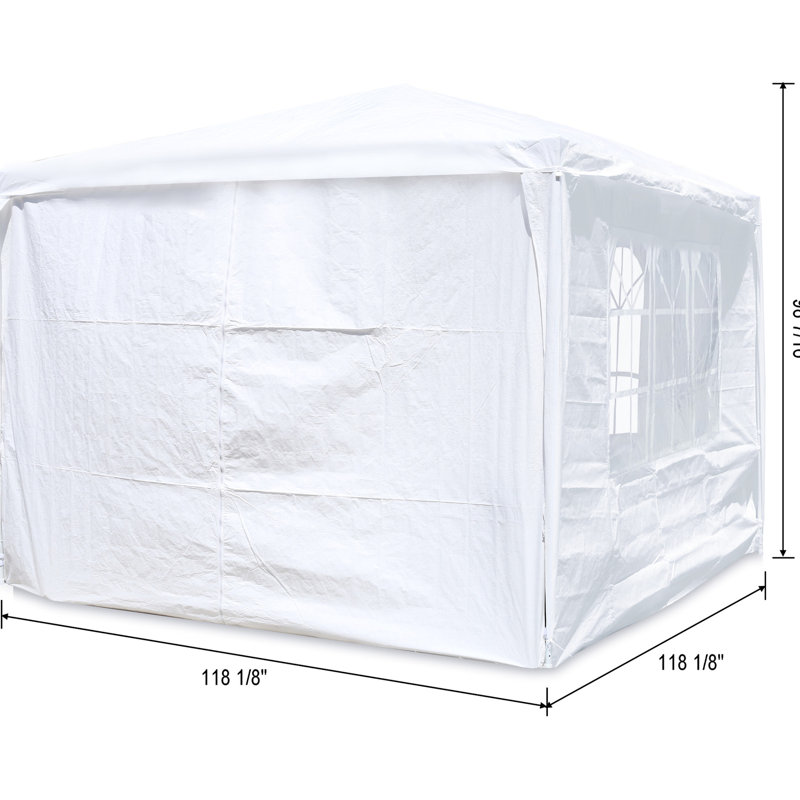 100 pieds carrés Pi. Tente d'extérieur pour l'extérieur - Rouille - Structure et eau - Couvercle 10 pi x 10 pi Robuste pour utilisation