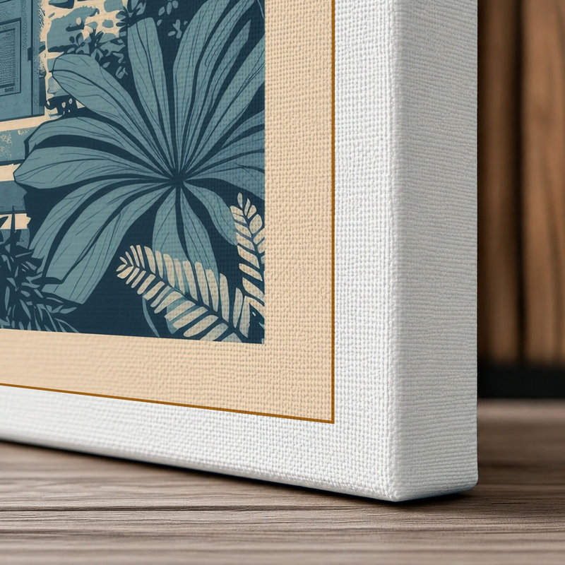 Hidden Tropical Sanctuary Coastal - Wrapped Canvas, 18x12 - 45.7 x 30.5 cm, White Border