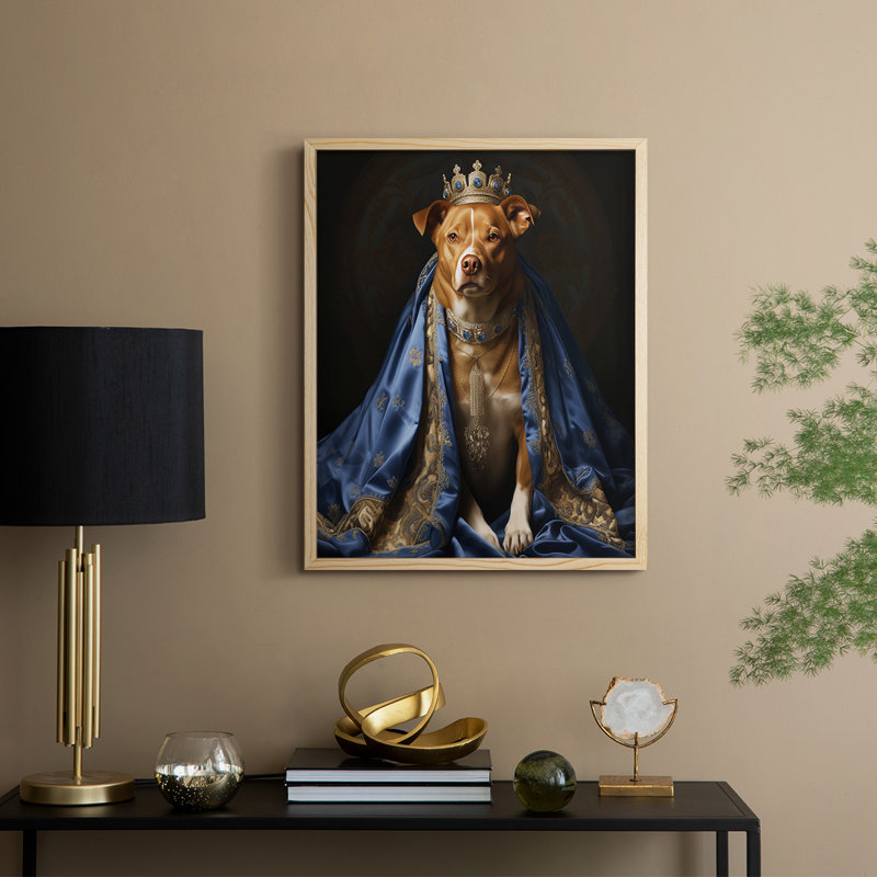 ANIMALS Series CLXV - reproduction encadrée de qualité supérieure - prête à être accrochée - aucun clou requis, Doré