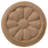 Reese 2.75'' H x 2.75'' W x 0.25'' D Wood Rosette Applique
