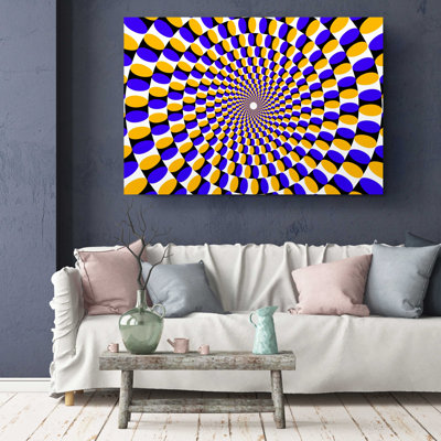 Illusion optique, œil magique sur toile