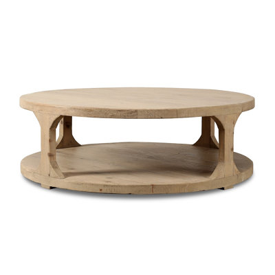 Solid Wood Circular Coffee Table