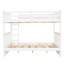 Lit superposé blanc avec rangement et deux tiroirs pour un sommeil confortable-2132393529
