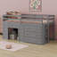 Lit mezzanine avec tiroirs et tablette-993340917