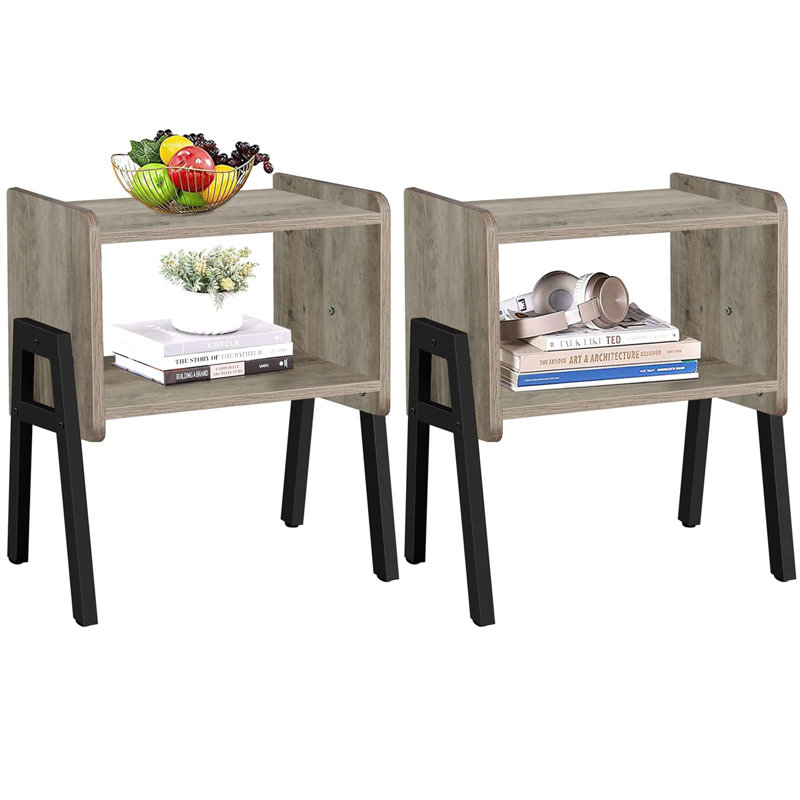 Dawnella End Table Set, Gray