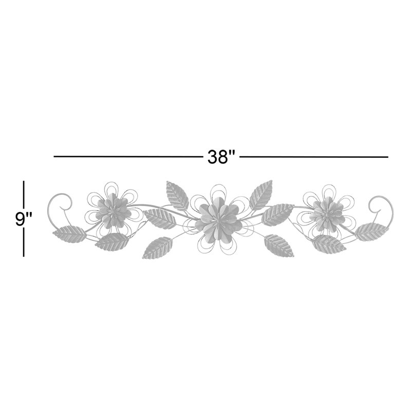 Handmade Traditional Plants & Flowers Wall Decor on Metal