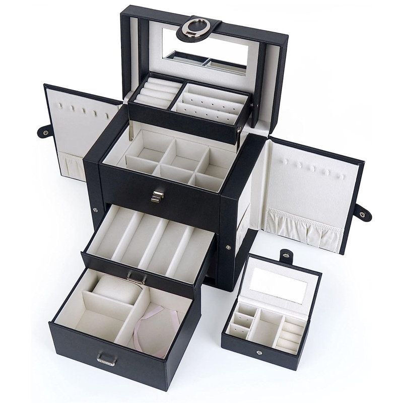 Boîte à bijoux pour femme, Noir