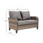 Defrates Outdoor Wicker Loveseat