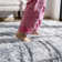 Rectangle Antonije Machine Made Shag Polyester Area Rug in Grey