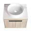 Meuble-lavabo mural moderne avec lavabo en céramique durable et rangement spacieux