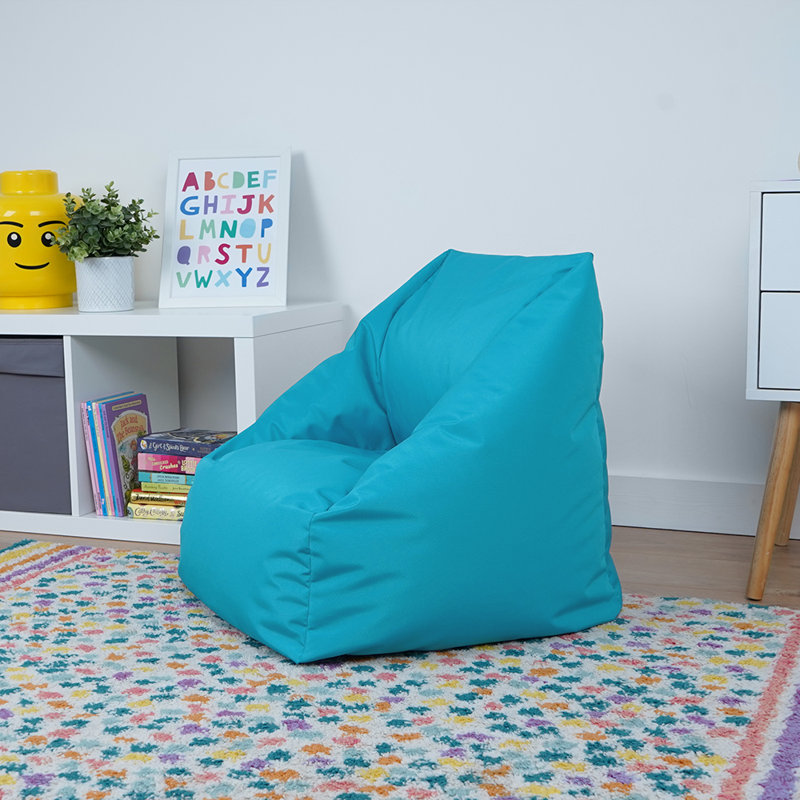Outdoor Friendly Bean Bag Chair, Blue