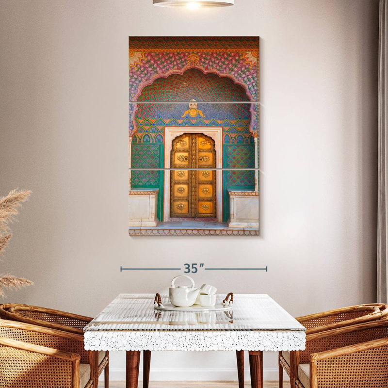 Jaipur City Palace Door, 50" H x 32" W