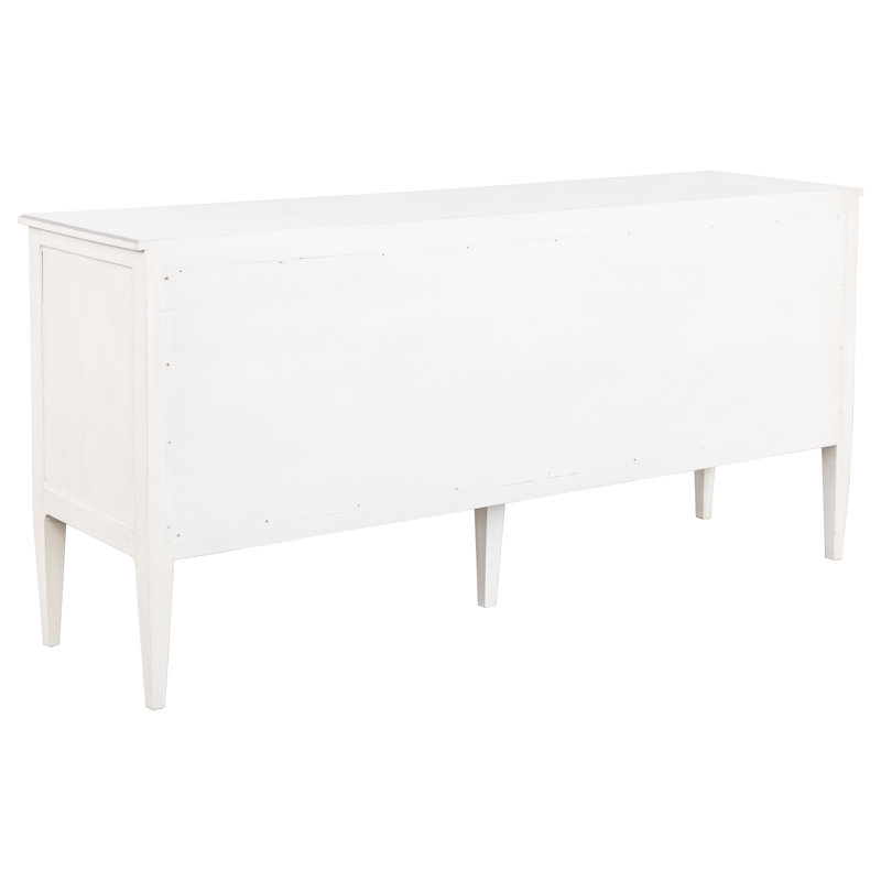 Camille 4 - Drawer Dresser, Linen/Pewter