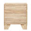 Table de chevet Natural 2 avec glissières de tiroir exceptionnelles et article en métal adaptable pour poignée de chambre à coucher supérieure personnalisable
